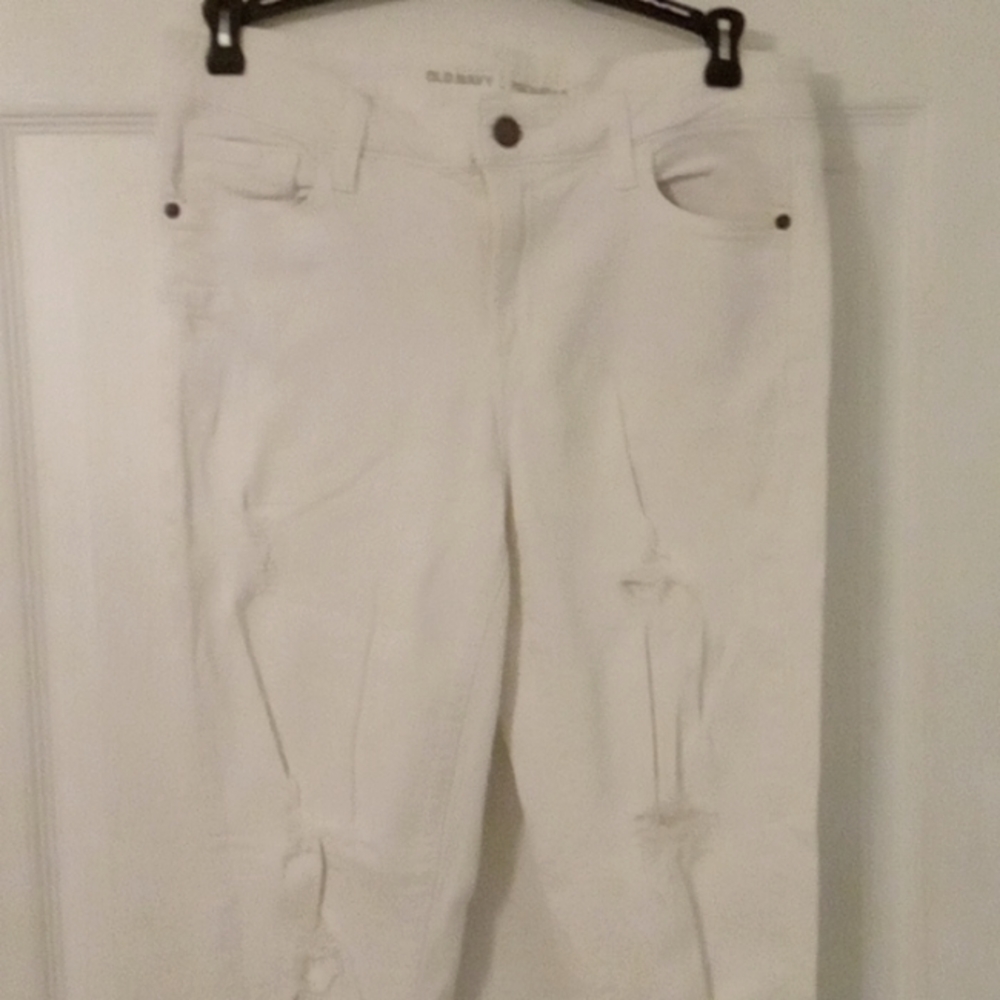 Ripped White Skinny Jeans